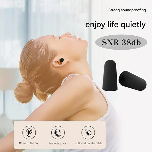 Soft Noise Reduction Ear Plugs (1 Pair) - Zidbik