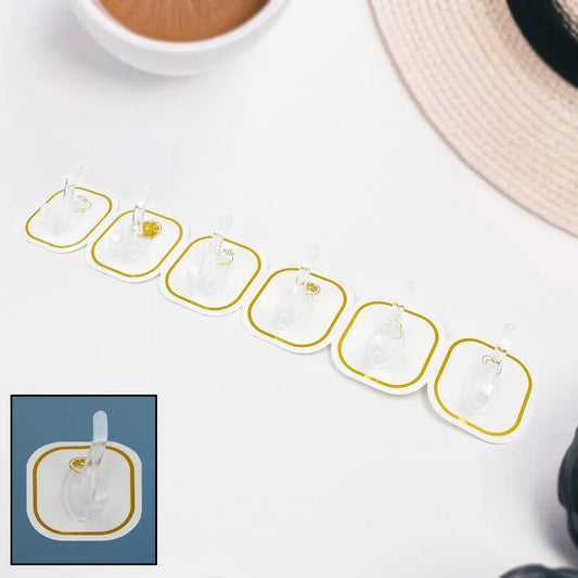 Transparent Adhesive Wall Hook (6 Pcs Set) - Zidbik