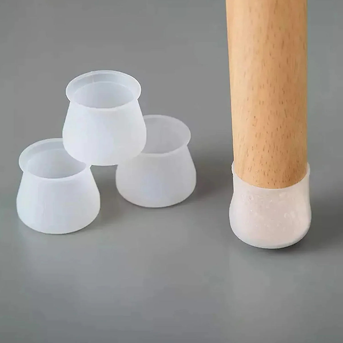 Premium Silicone Furniture Feet Pads (4 Pc Set Mix Color) - Zidbik
