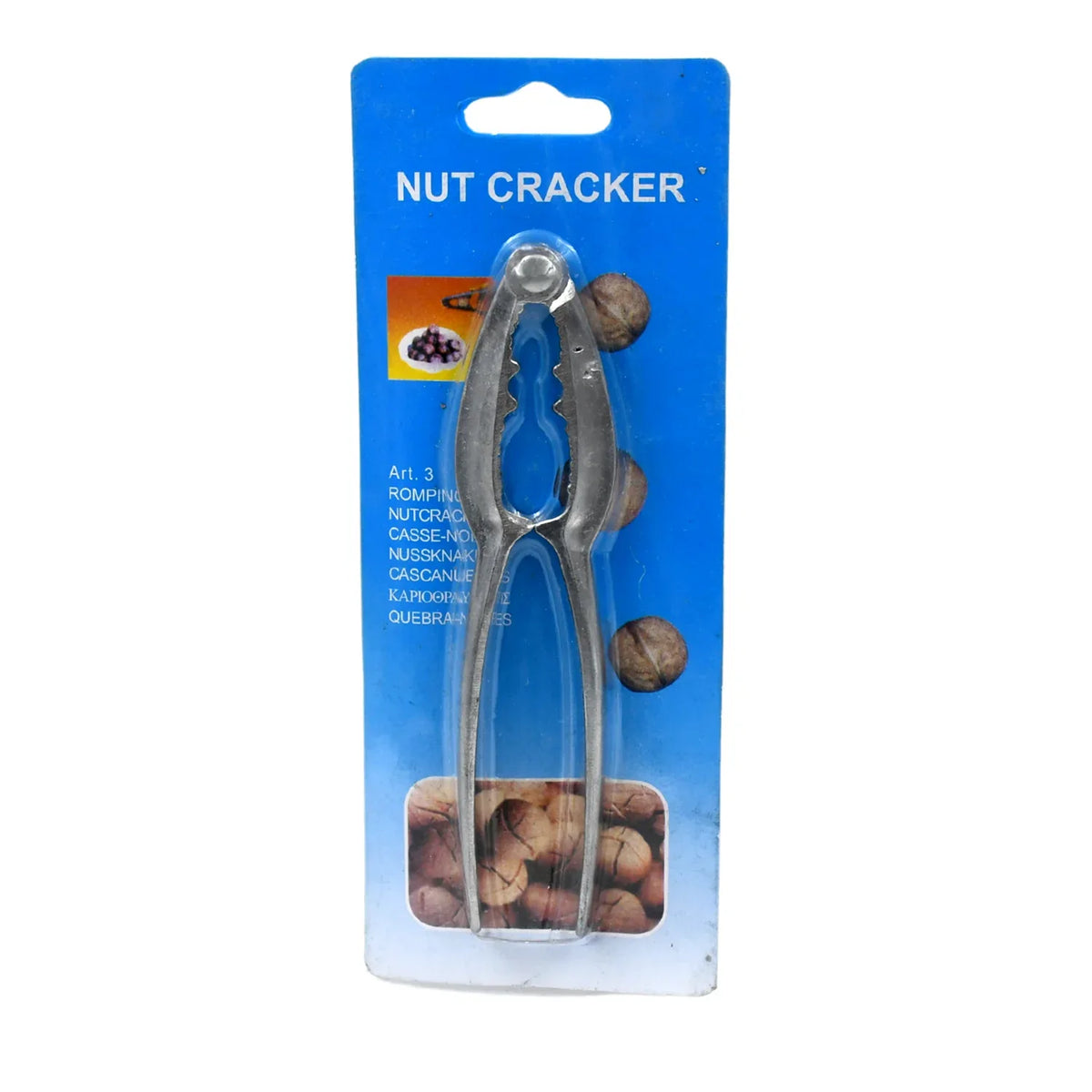 9357 Small Walnut Cracker Luxury Die Cast Stainless Alloy Nut Cutter Walnut Clamp Plier Portable Smart Walnut Akhrot Household Open Core Pliers For All Nuts - Zidbik