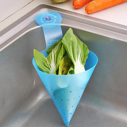 Multipurpose Hanging Sink Corner Strainer With Suction Cup (1 Pc) - Zidbik
