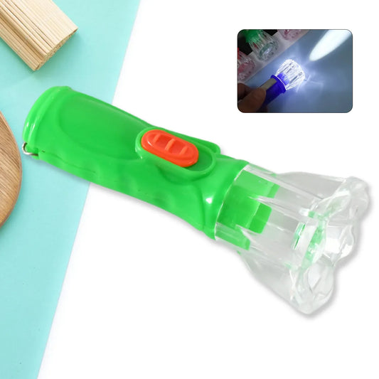 8758 Small Plastic Torch For Kids Plastic Led Flashlight Torch Beautiful Attractive Good Gift Item Pocket Torch For Kids (1 Pc) - Zidbik