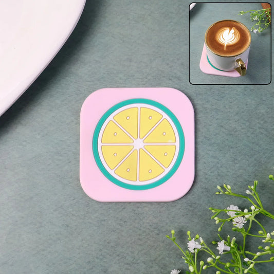 Premium Silicone Drink Coaster (1 Pc 88 Cm Mix Design) - Zidbik