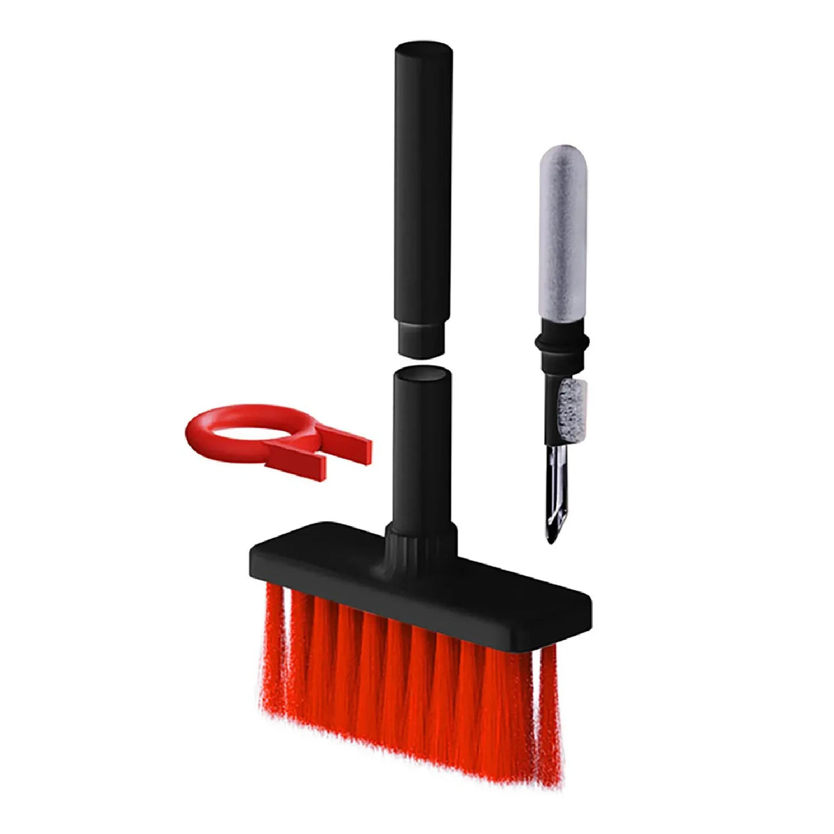 6251 5in1 Multi-function Soft Dust Clean Bush For Computer Cleaning With Corner Gap Duster Keycap Puller Remover For Gamer Pc - Zidbik