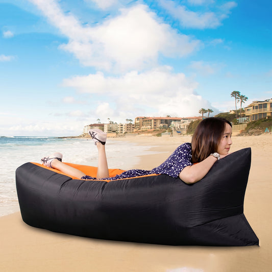 Inflatable Air Lounger Sofa For Pool Beach  Camping (1 Pc)