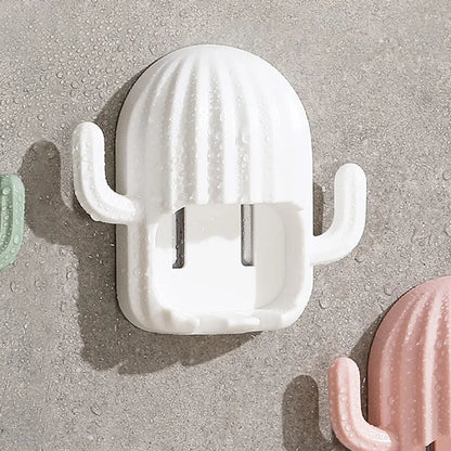 Wall Mounted Cactus-shape Toothbrush Holder (1 Pc) - Zidbik
