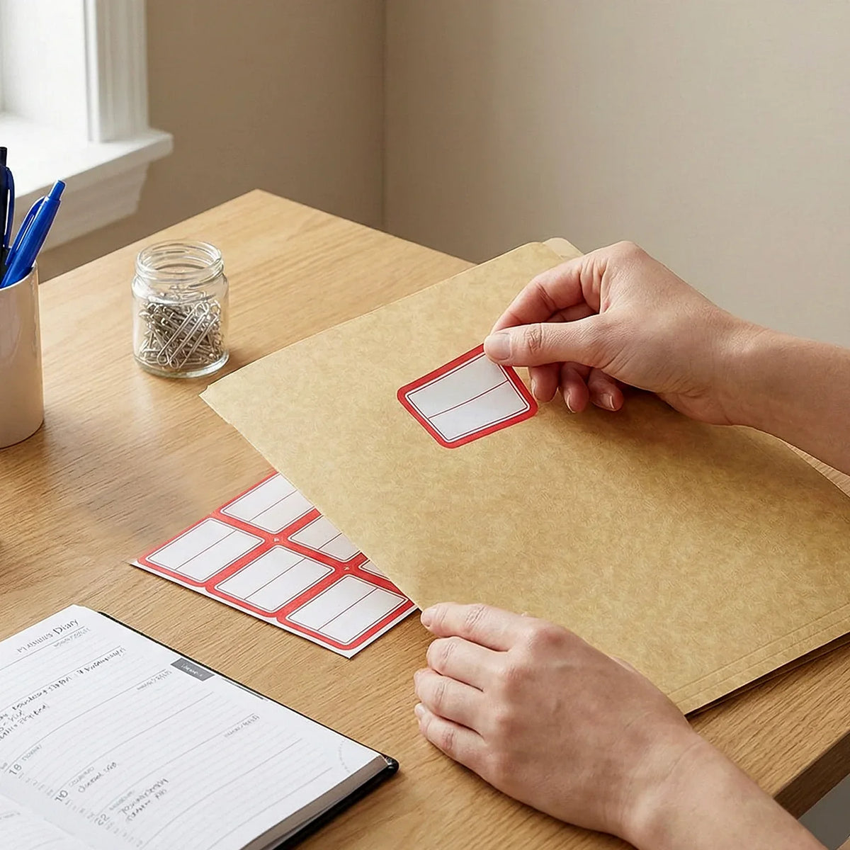 Writable Label Stickers 50 Sheets - Zidbik