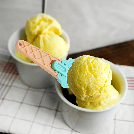 Ice Cream Scoop Set (2PCS) with Trigger | Watermelon Scooper & Fruit Baller | Kitchen Dessert Serving Tool - Zidbik
