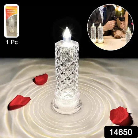 Decorative Led Crystal Candle Light (1 Pc) - Zidbik