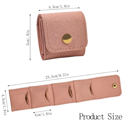 Compact Foldable Jewelry Storage Pouch Wallet (1 Pc) - Zidbik