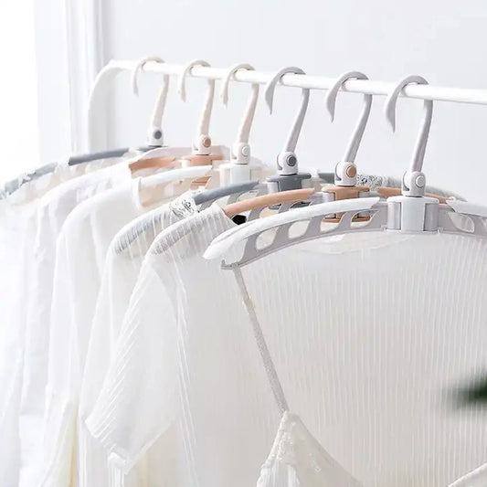 0279 Portable Folding 360 Degree Rotating Clothes Hangers Travel Foldable  Adjustable Accessories Foldable Clothes Hangers Drying Rack For Travel (1 Pc) - Zidbik
