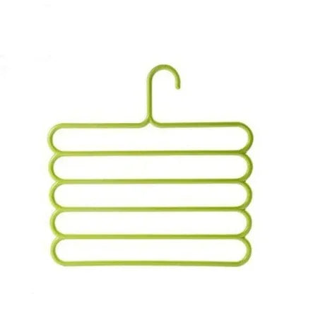 587 5 In 1 Multipurpose Plastic Hanger Assorted (5-layer) - Zidbik