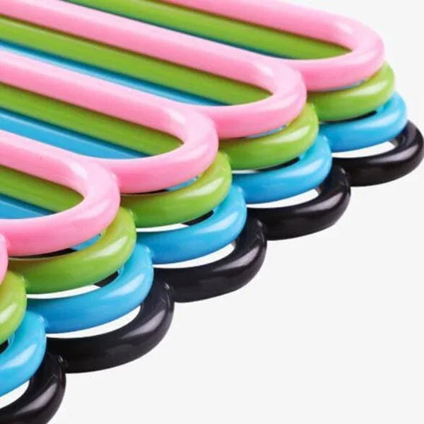 587 5 In 1 Multipurpose Plastic Hanger Assorted (5-layer) - Zidbik