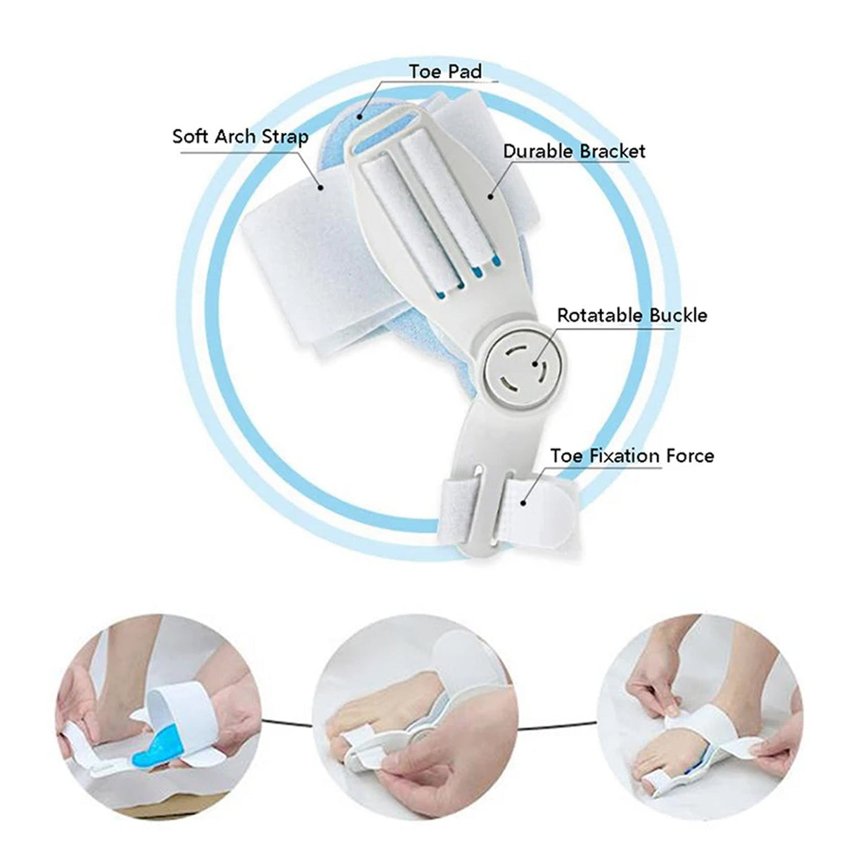 12738 Bunion Support Splint. Valgus And Bunion Valgus Corrector Hallux Valgus Corrector Adjustable Bunion Valgus Protective Cover For Men And Women - Zidbik