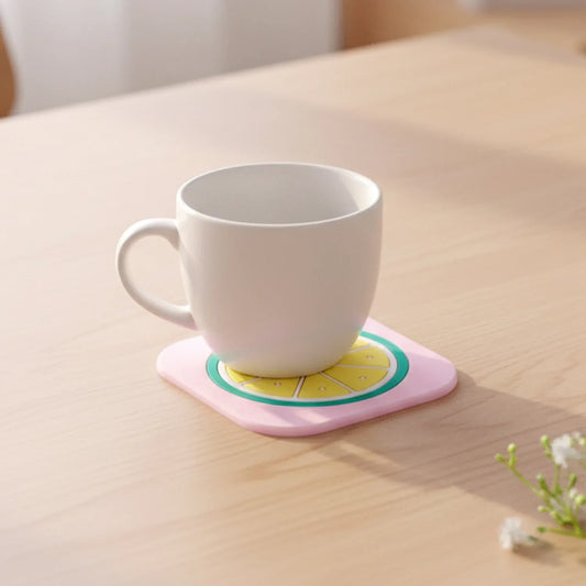 Premium Silicone Drink Coaster (1 Pc 88 Cm Mix Design) - Zidbik