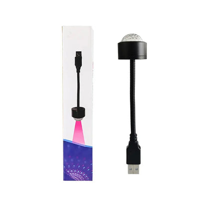 7397 Usb Star Night Light Projector And Mini Disco Ball Light Adjustable Auto Roof Interior Car Ceiling Lights Flexible Atmosphere Strobe Light Decorations For Bedroom Car Party Ceiling - Zidbik