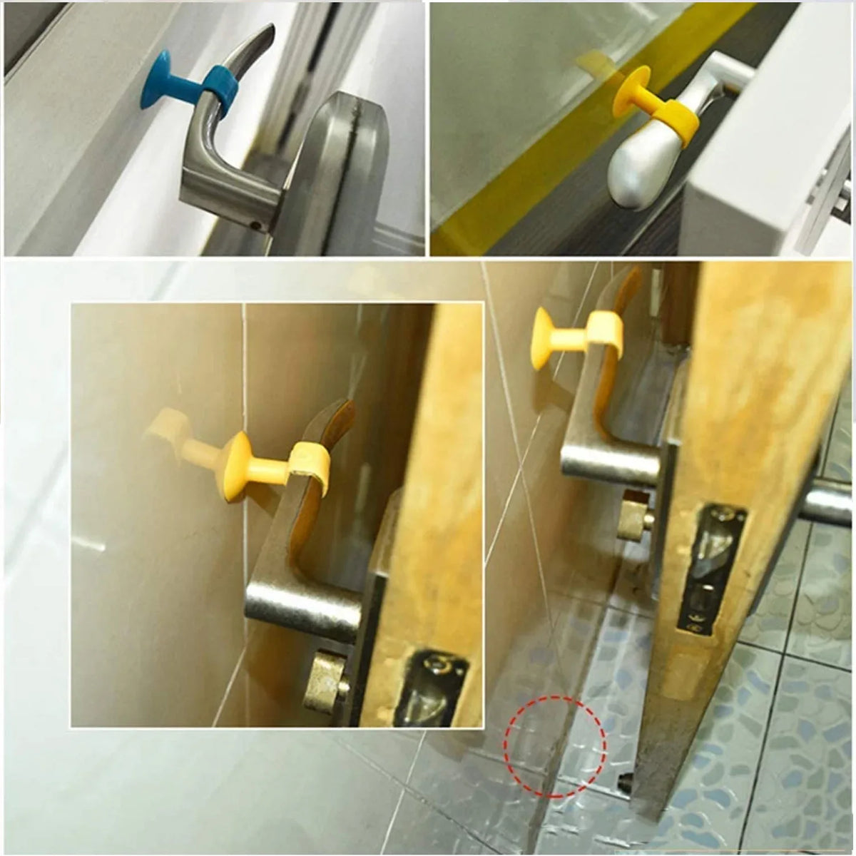 Self-sucking Silicone Door Stopper (2 Pcs Set) - Zidbik