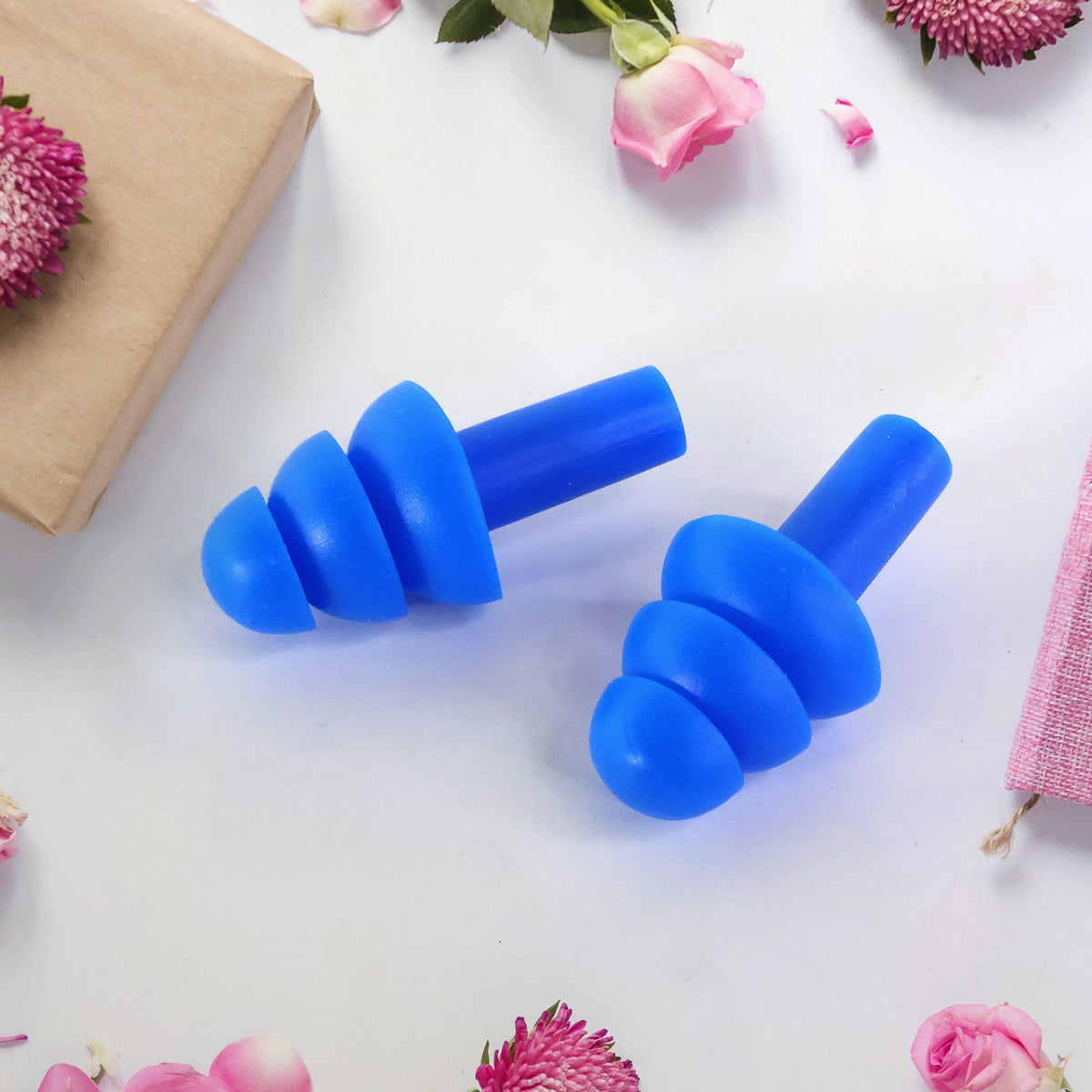 Reusable Silicone Swimming Ear Plugs Set - Comfortable and Effective Reusable Silicone Ear Plugs - Zidbik