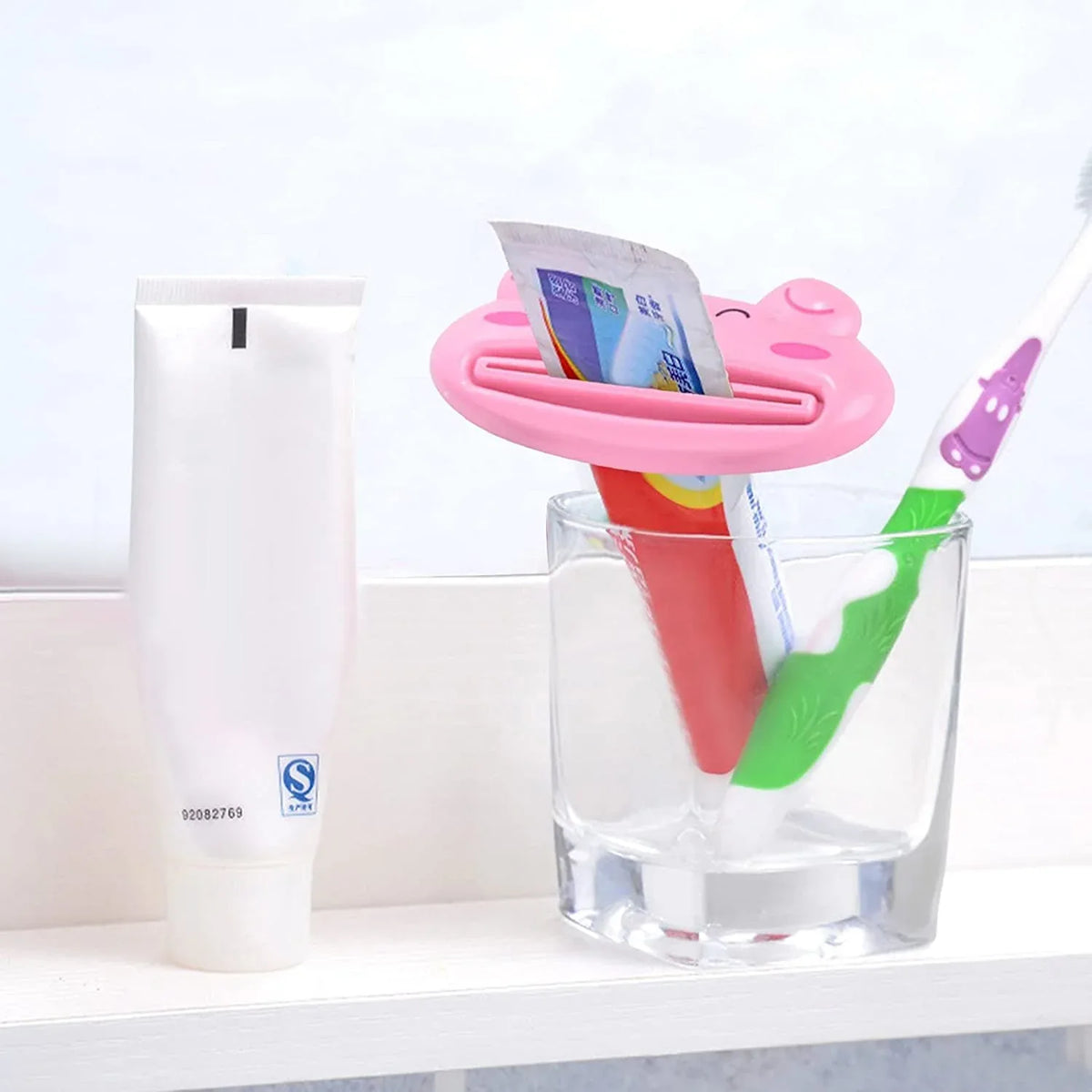 4876 Toothpaste Tube Squeezer 3.5inch Animal Toothpaste Squeezer Tube Squeezer Toothpaste Clip For Extruding Toothpaste Facial Washing Milk Tomato Sauce And Other Tubular Items ( 1 Pc ) - Zidbik