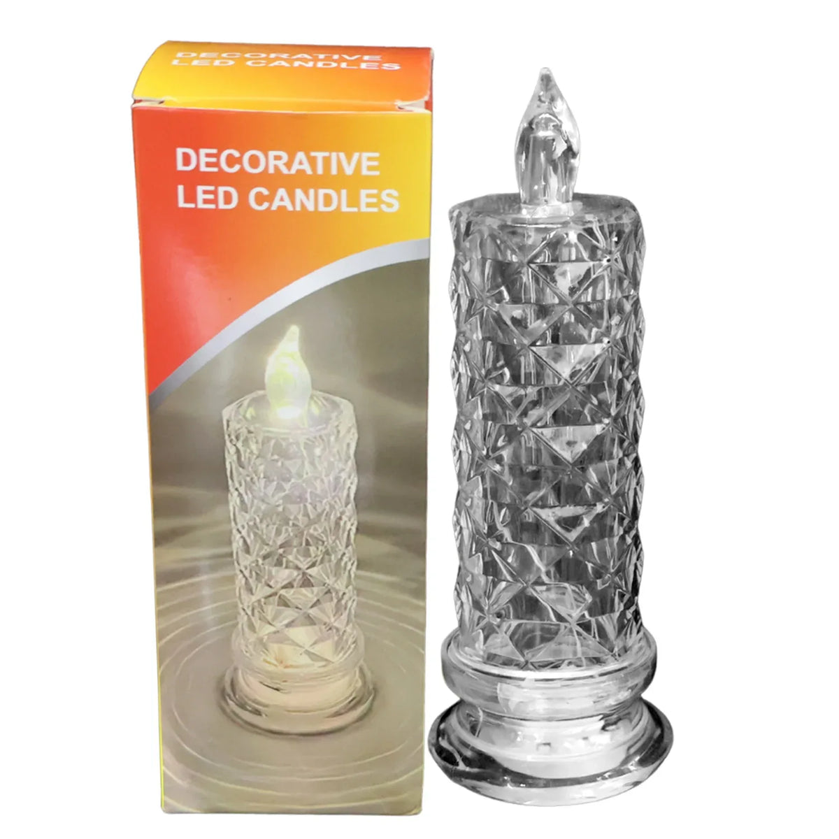 Decorative Led Crystal Candle Light (1 Pc) - Zidbik