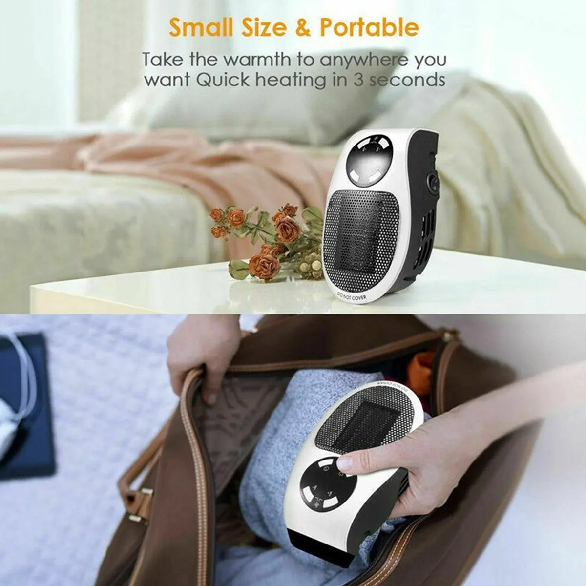 6033 Portable Electric Heater Mini Fan Heater Desktop Household - Zidbik