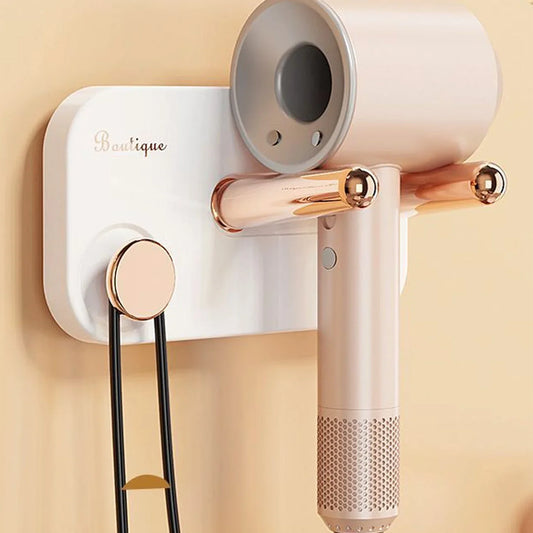 Hair Dryer Wall Mount Self Adhesive Hair Dryer Holder (1 Pc) - Zidbik