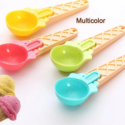 Ice Cream Scoop Set (2PCS) with Trigger | Watermelon Scooper & Fruit Baller | Kitchen Dessert Serving Tool - Zidbik