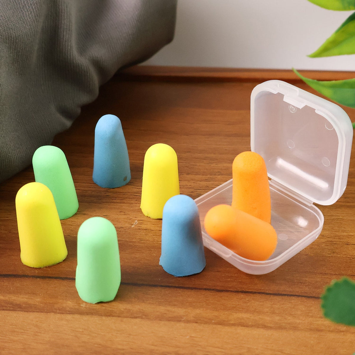 Soft Foam Earplugs - Noise-Cancelling Earplugs (4 Pairs) - Zidbik