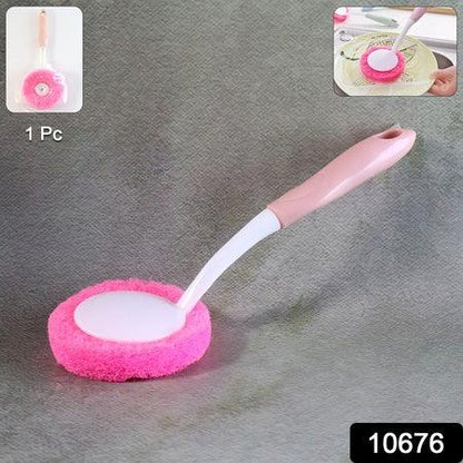 Long Handle Kitchen Dish Scrubber Brush (1 Pc) - Zidbik