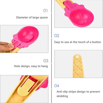 Ice Cream Scoop Set (2PCS) with Trigger | Watermelon Scooper & Fruit Baller | Kitchen Dessert Serving Tool - Zidbik