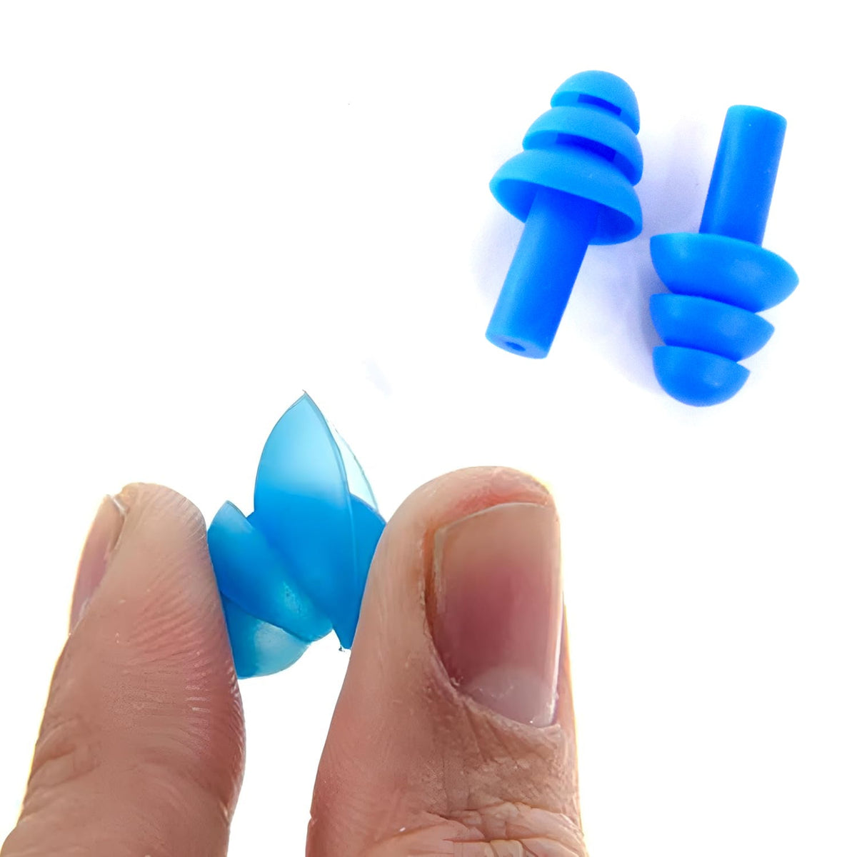 Reusable Silicone Swimming Ear Plugs Set - Comfortable and Effective Reusable Silicone Ear Plugs - Zidbik