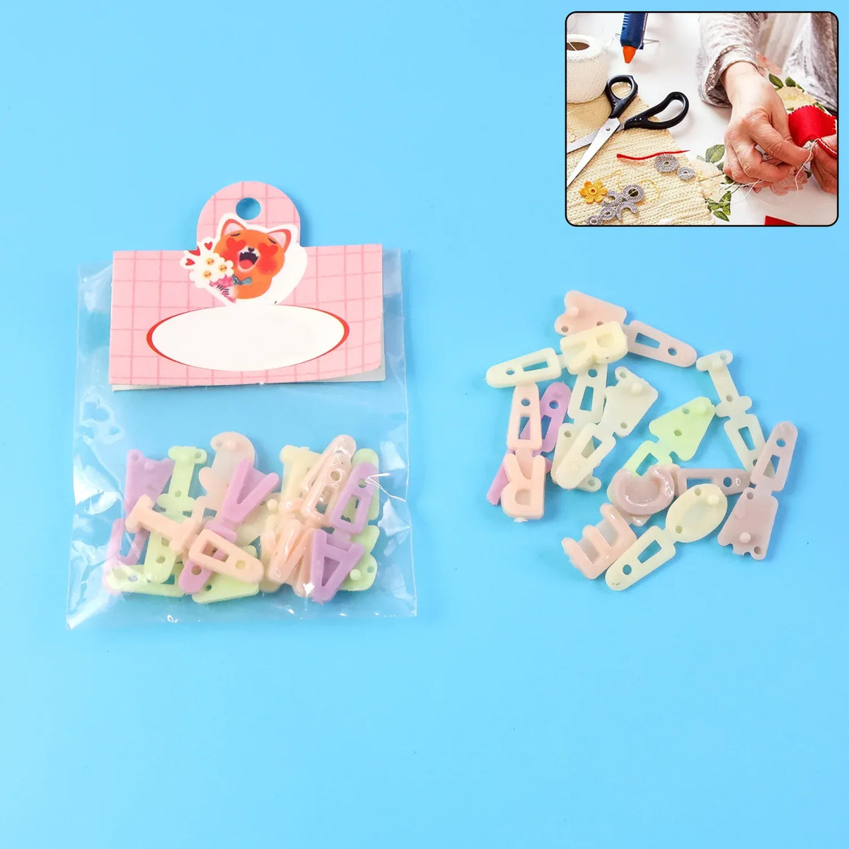 Alphabet Letter Beads Set For Craft Decoration (1 Set) - Zidbik