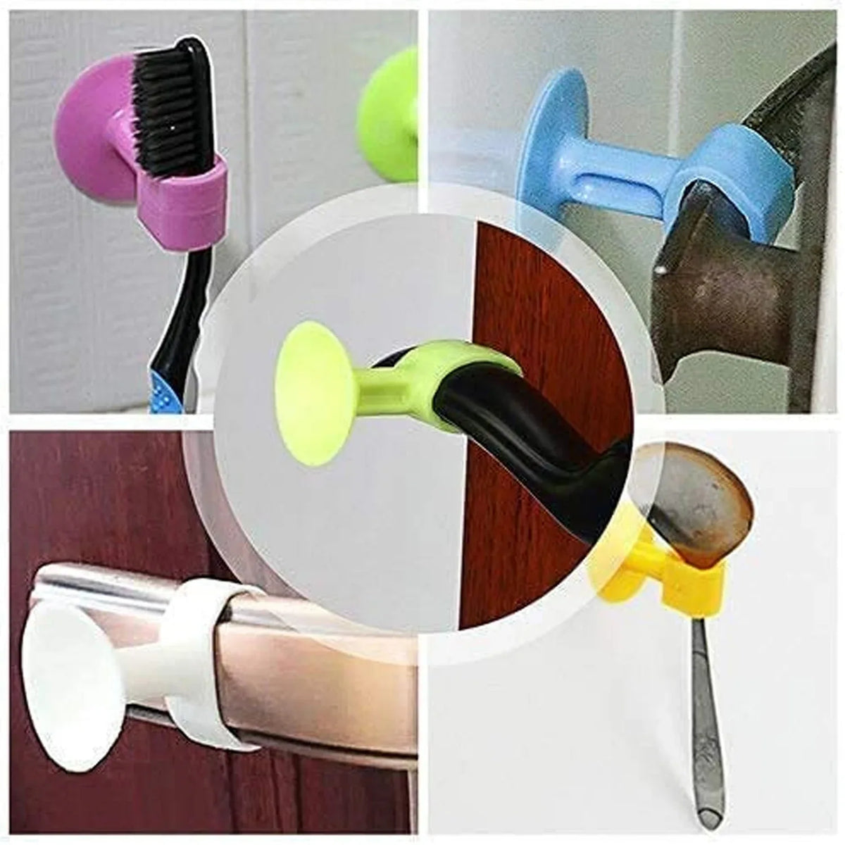 Self-sucking Silicone Door Stopper (2 Pcs Set) - Zidbik