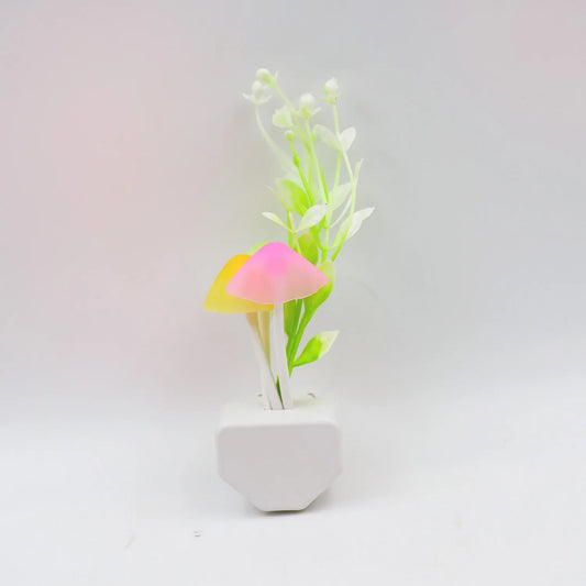 0239a Fancy Color Changing Led Mushroom Night Light Kids Beautiful Color Led Illumination Automatic Onoff Light Sensor Night Lamp - Zidbik