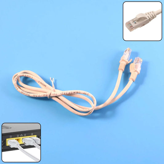 High-speed 1 Meter Ethernet Lan Cable (1 Pc) - Zidbik