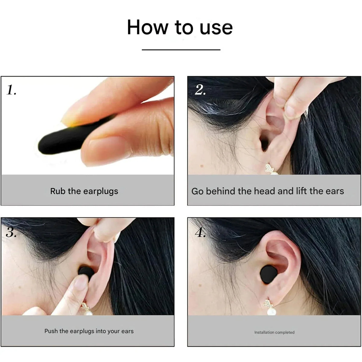 Soft Noise Reduction Ear Plugs (1 Pair) - Zidbik