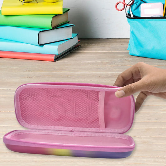 3d Cartoon Zipper Compass Box Pencil Box (1 Pc) - Zidbik