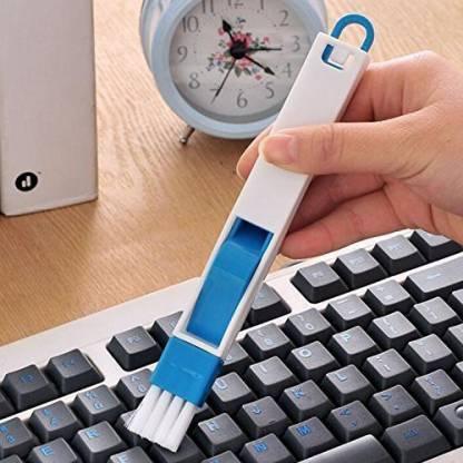 0850 2 In 1 Multi-function Plastic Window Slot Keyboard Wardrobe Dust Removal Cleaning Brush - Zidbik