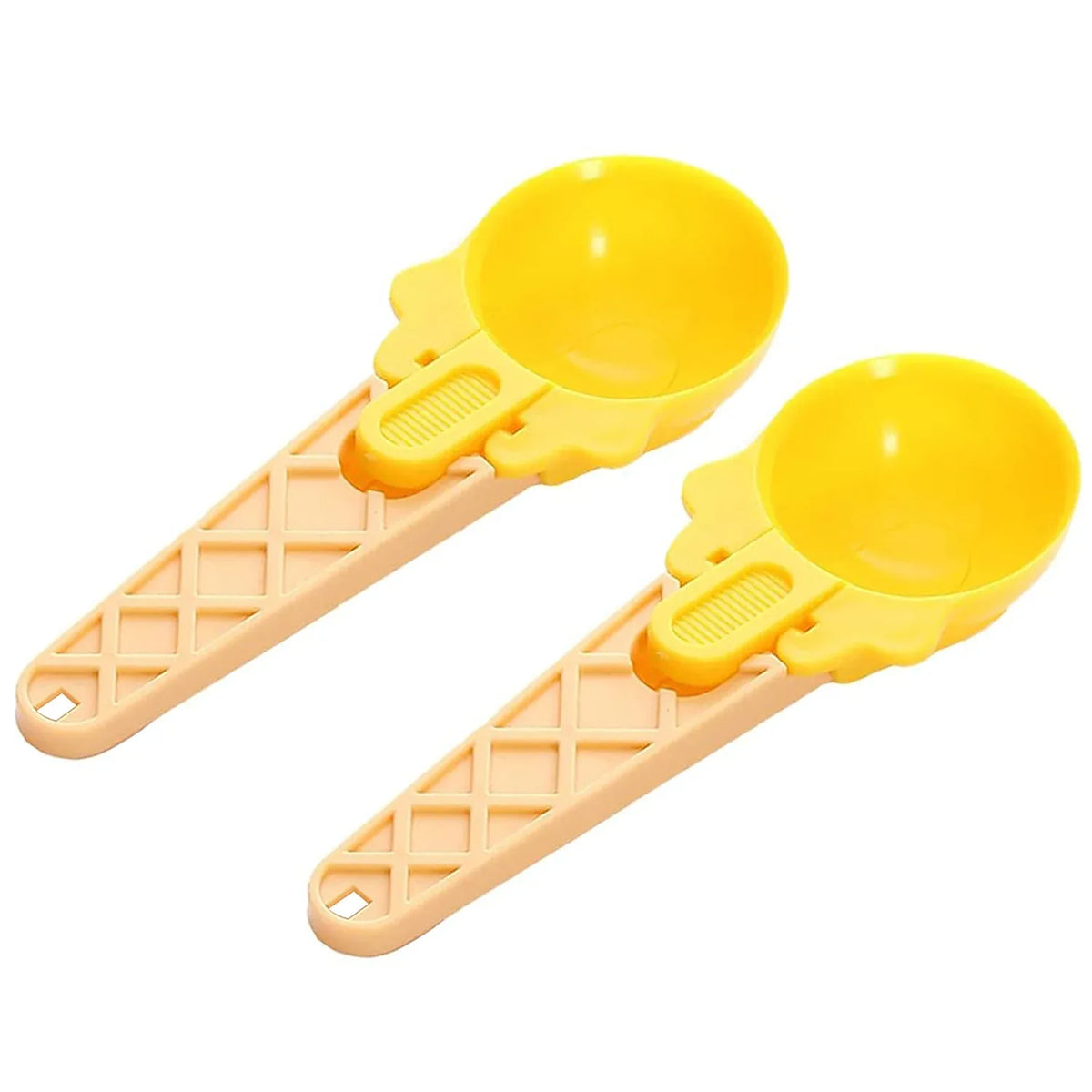 Ice Cream Scoop Set (2PCS) with Trigger | Watermelon Scooper & Fruit Baller | Kitchen Dessert Serving Tool - Zidbik