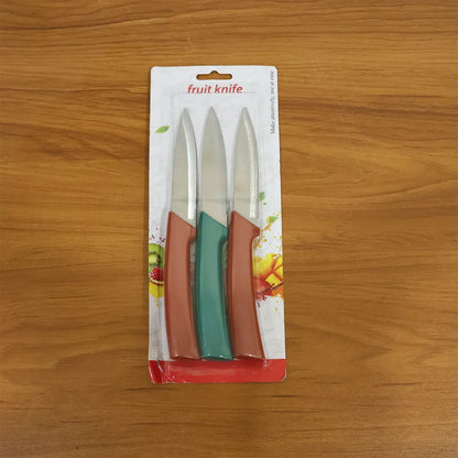 Multipurpose Kitchen Fruit Vegetable Cutting Knife Set (Pack Of 3) - Zidbik