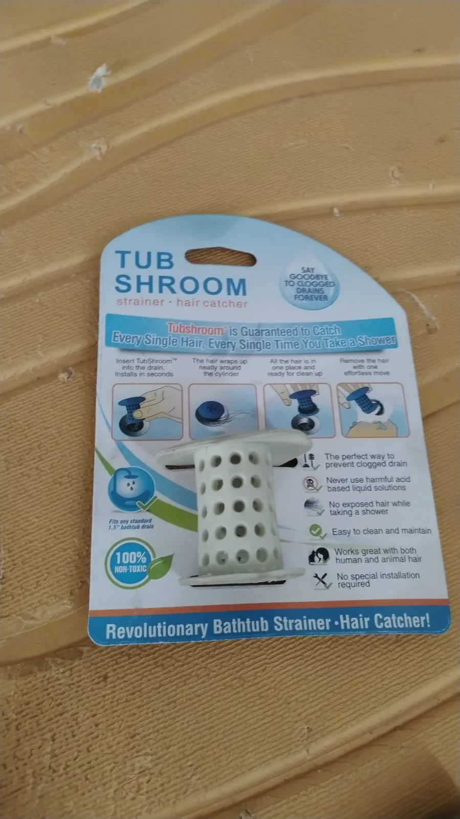 Universal Tub Drain Hair Catcher Strainer (1 Pc) - Zidbik