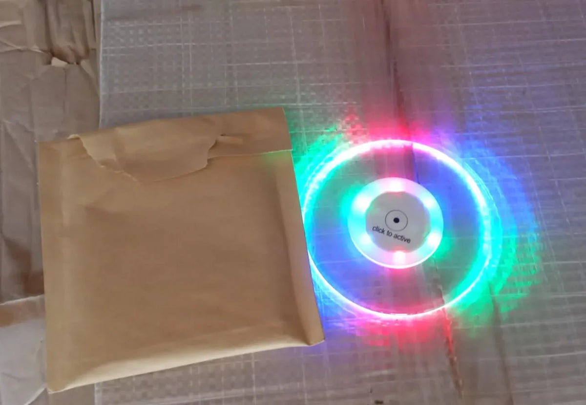 Colorful Led Cocktail Coaster Round Ultra-thin Led Drink Coaster (1 Pc) - Zidbik