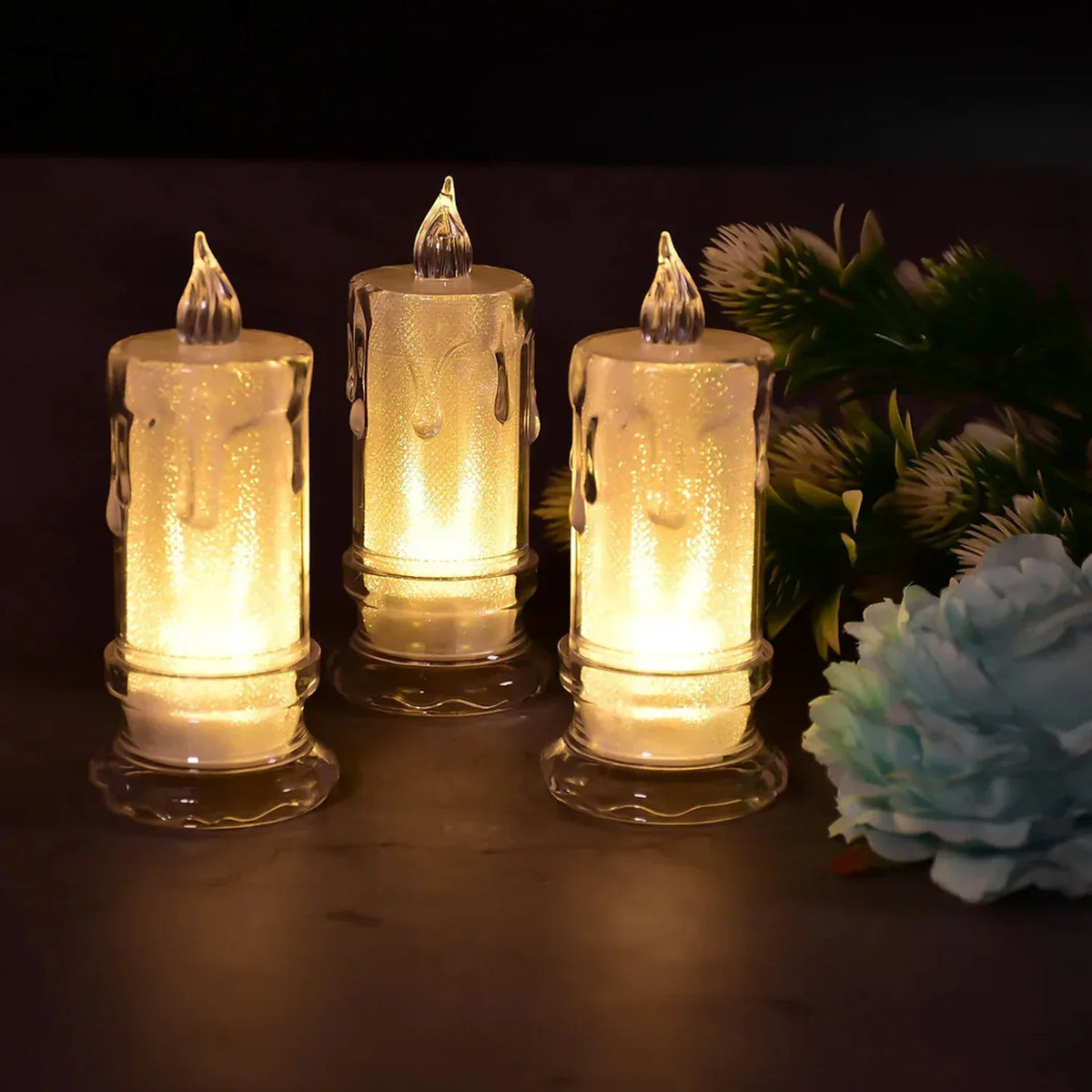 Led Tea Light Candle For Christmas Festival Candles (1 Pc) - Zidbik