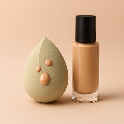Makeup Sponge For Blending Liquid Foundations Powders And Creams (Multicolor  1 Pc) - Zidbik
