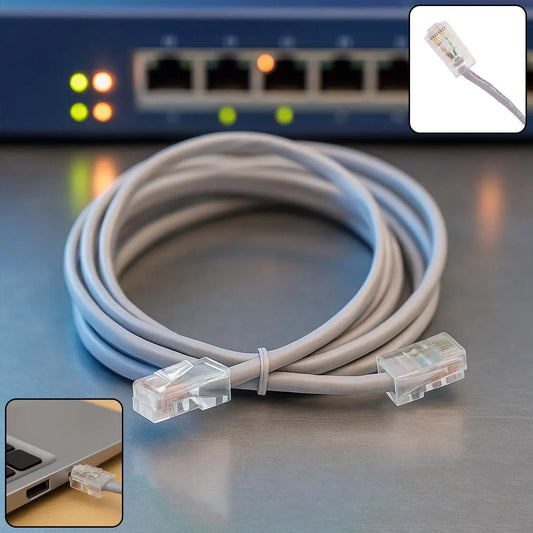 High-speed 1.5 Meter Ethernet Lan Cable (1 Pc) - Zidbik