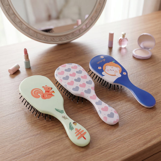 Fun And Colorful Mix Design Kids Hair Comb (1 Pc Mix Design)
