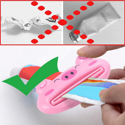 4876 Toothpaste Tube Squeezer 3.5inch Animal Toothpaste Squeezer Tube Squeezer Toothpaste Clip For Extruding Toothpaste Facial Washing Milk Tomato Sauce And Other Tubular Items ( 1 Pc ) - Zidbik