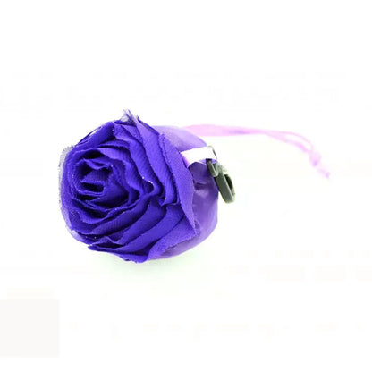 7741 Foldable Bag Cute Rose Shape Cover Reusable Bag Naylon Bag Nylon Shopping Carry Bags Large Reusable Foldable Bag Eco Friendly Shopping Folds To Pocket Size Tote Grocery Shoulder Handbag Travel Bag (1pc) - Zidbik