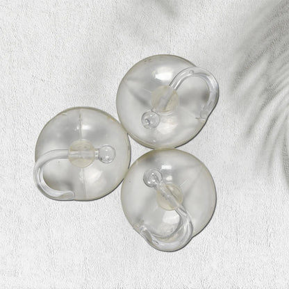 7487 Transparent Rubber Vacuum Sucker Hooks Hanger Strong Suction Cup Bathroom Kitchen Window Wall Accessorie. - Zidbik