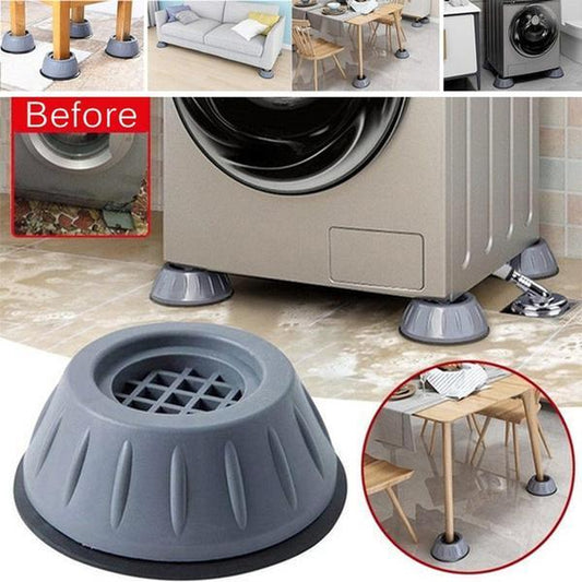 4657 Washer Dryer Anti Vibration Pads With Suction Cup Feet - Zidbik